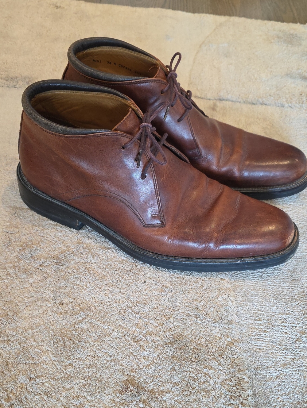 Coke Haan Brown Leather Chukka Boots